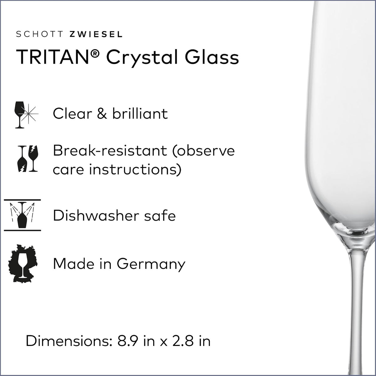 Schott Zwiesel Tritan Crystal Glass Forte Collection, Set of 6
