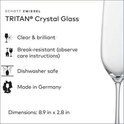 Schott Zwiesel Tritan Crystal Glass Forte Collection, Set of 6
