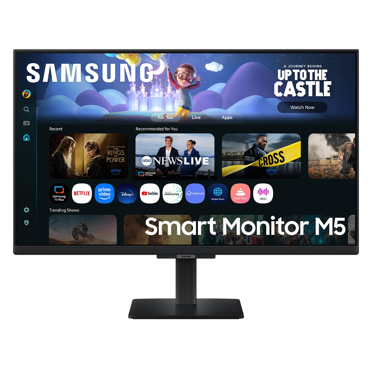 Samsung Smart Monitor LS27FM500ELXZX 27" FHD 60Hz, Panel VA, TV Plus, Resolución FHD, Tiempo de Respuesta 4ms (GTG), Brillo 200 CD/m