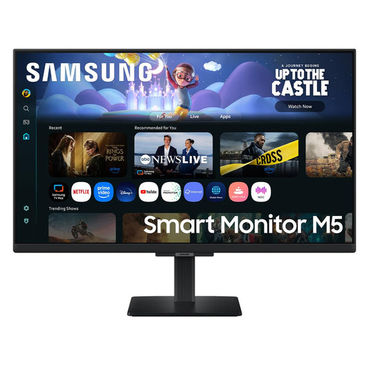 Samsung Smart Monitor LS27FM500ELXZX 27" FHD 60Hz, Panel VA, TV Plus, Resolución FHD, Tiempo de Respuesta 4ms (GTG), Brillo 200 CD/m