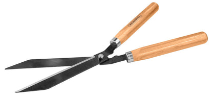 TRAMONTINA - Tijeras para Setos y Césped 12", Lámina de Acero al Carbono, Mango de Madera, Resistente, con Guarnición Metálica, Liviana y Práctica, Herramienta para Jardinería