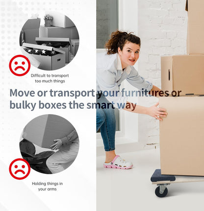 MaxWorks 1220 Libras. Capacidad: 45,7 cm. x 30 Pulgadas. Hardwood Furniture Mover Dolly KD Versión, Paquete de Dos
