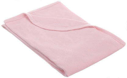 American Baby Company Manta Térmica de Algodón para Bebé, Crema, 76 x 102 cm - 76.2 cm x 101.6 cm - Rosado