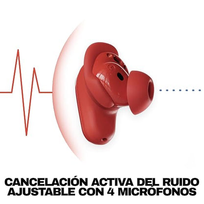 Skullcandy Method 360 ANC Wireless Earbuds with Sound by Bose - Plasma | In-Ear Fit, Premium Active Noise Cancellation, 40 Hours Battery, Sweat and Water Resistant, Microphone for iPhone Android