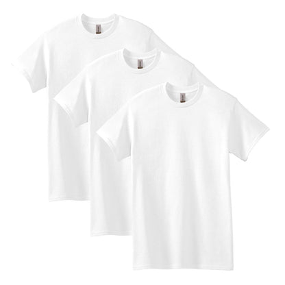 Gildan G5000 Camiseta de Algodón Pesado para Hombre - 3 - blanco (3-Pack) - G