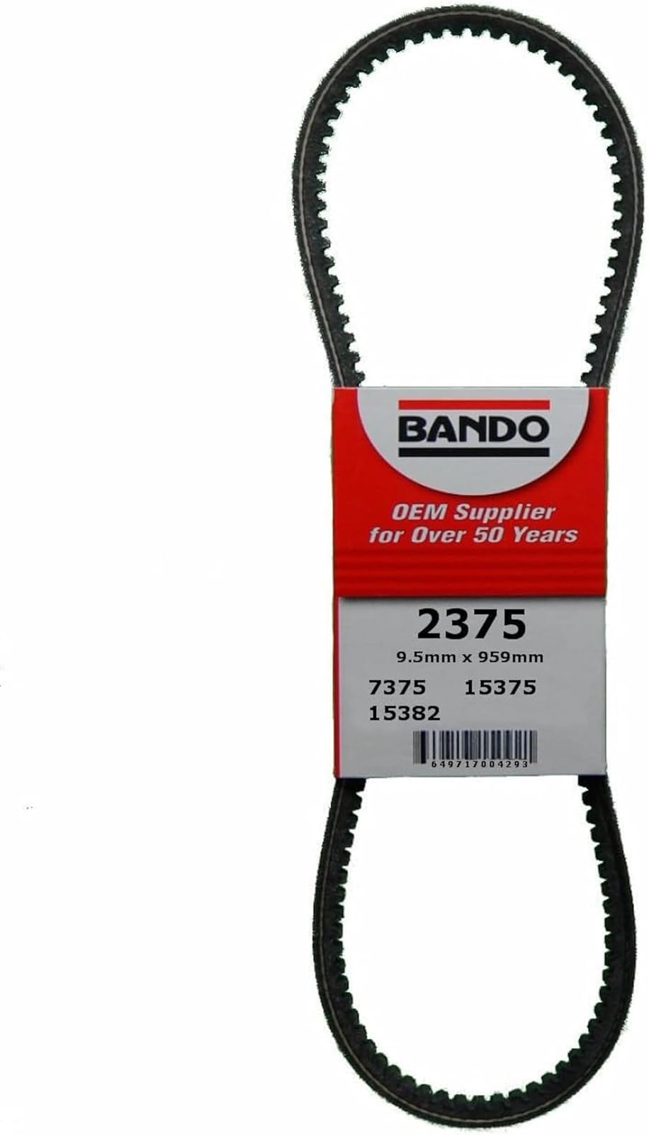 Bando Correa en V para Transmisión Automotriz, Hule EPDM - 2375