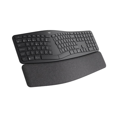 Logitech Ergo K860 Teclado Partido, inalámbrico y ergonómico, Negro + G203 LIGHTSYNC Mouse Gaming con Iluminación RGB Personalizable - Negro