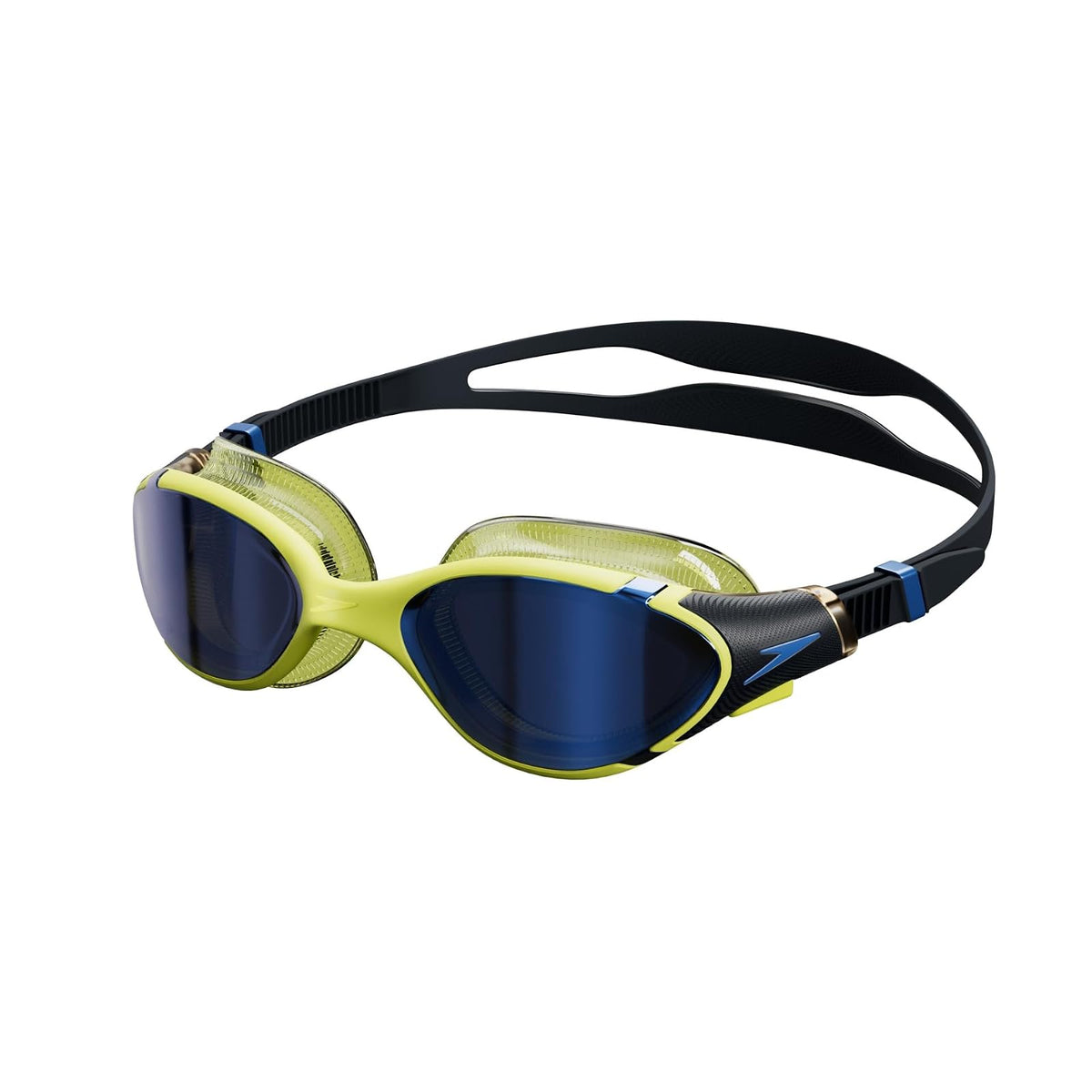 Speedo Biofuse 2.0 Goggles de Natación Unisex Adulto - Negro Hyper - Sapphire Mirrored