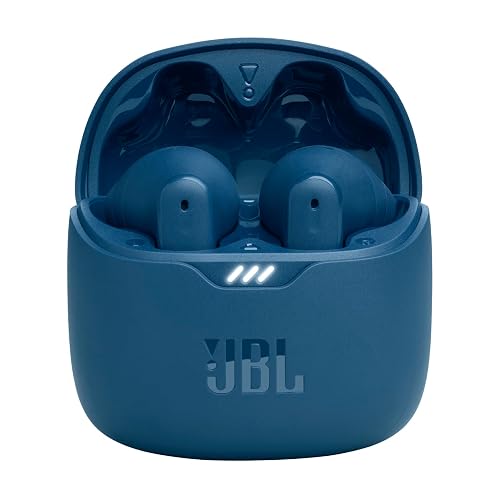 JBL Tune Flex Audífonos Inalámbricos Bluetooth, Drivers 12mm, Reproducción 32 Horas, Resistentes al Agua IPX4 - Azul