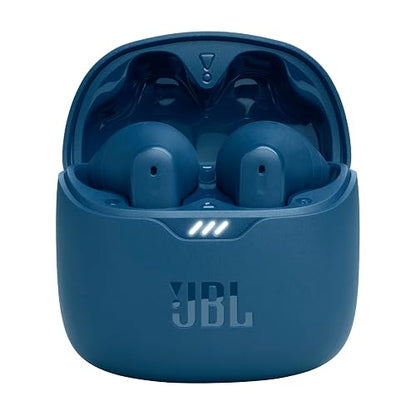 JBL Tune Flex Audífonos Inalámbricos Bluetooth, Drivers 12mm, Reproducción 32 Horas, Resistentes al Agua IPX4 - Azul