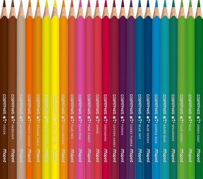 Maped - Color'Peps - Lápices de colores, triangular, ergonómico - Caja de 72 lápices de madera