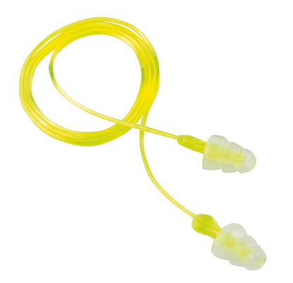 Peltor Sport Tri-Flange Corded Reusable Earplugs, 3-Pair Per