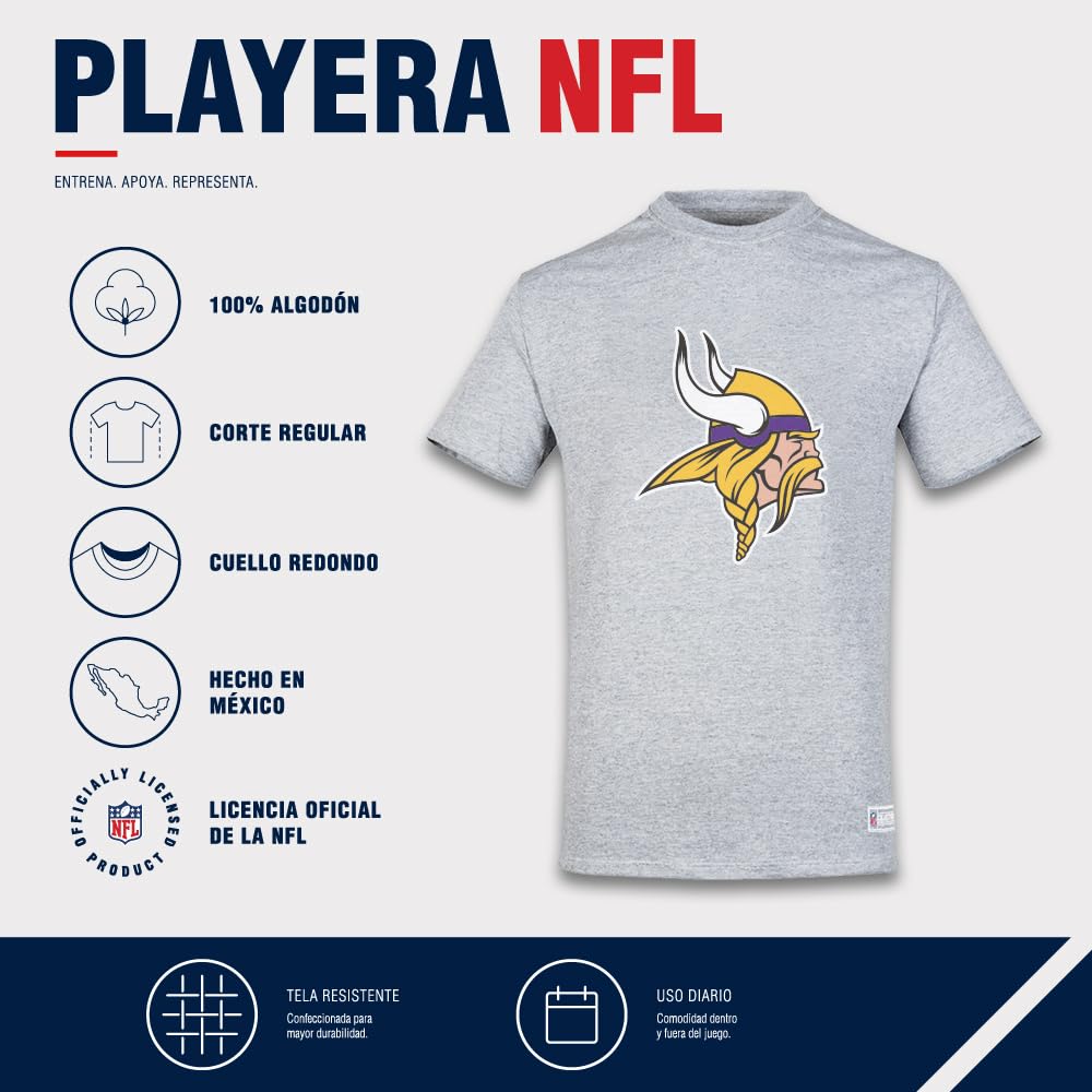 NFL Playera Aficionado Básica Minnesota Vikings