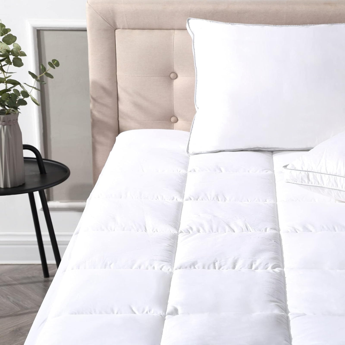 Defend-A-Bed Classic Brands Ultimate Alternative Protector de colchón Acolchado, tamaño Queen