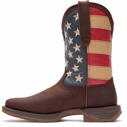 Durango Bandera rebelde para hombre café Db5554 Botas vaqueras tradicionales para hombre