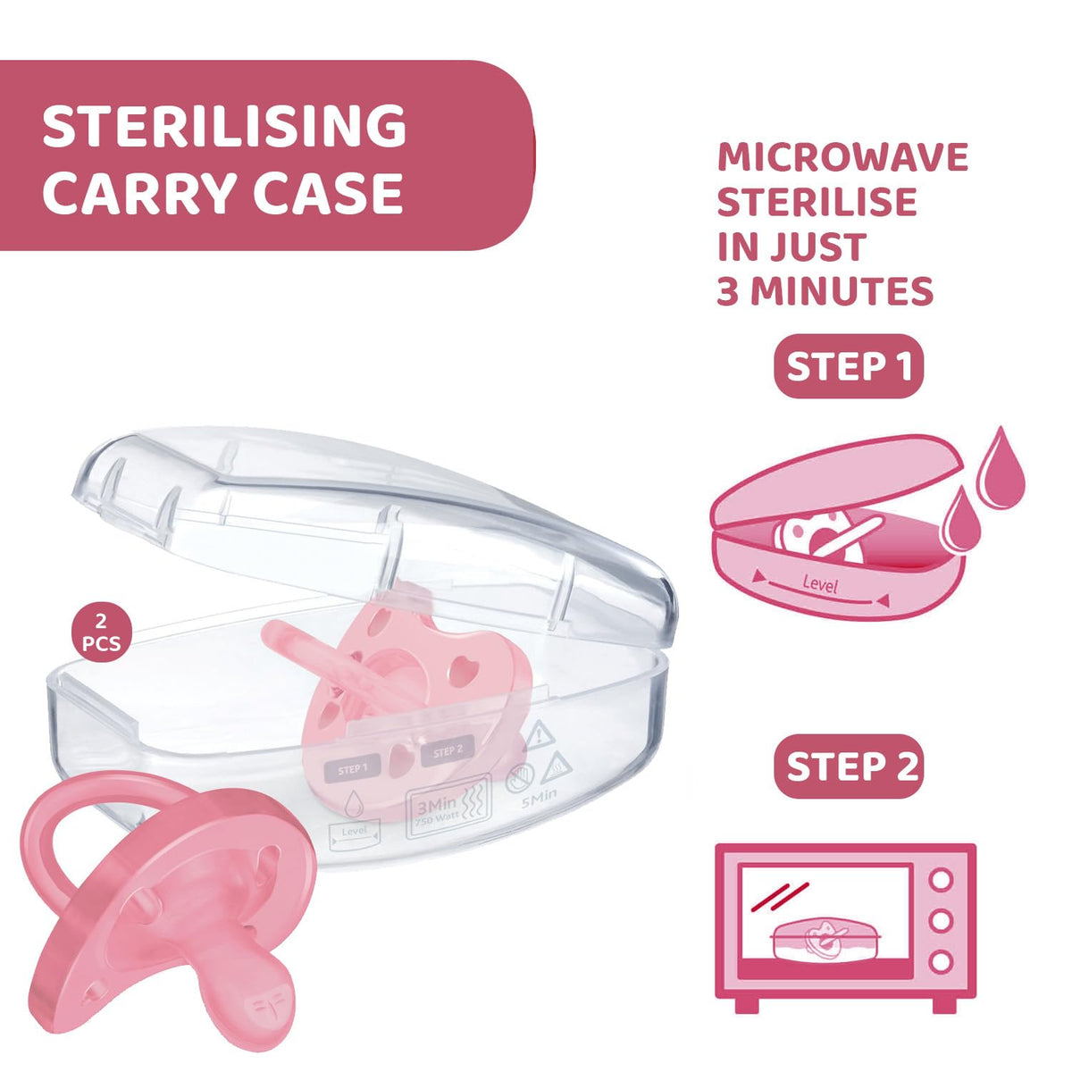Chicco PhysioForma Chupón de Silicona 6-16 Meses, Pack de Chupones Suaves y Delicados, Apoyan la Respiración Fisiológica y Favorecen el Desarrollo Correcto de la Boca, Rosa