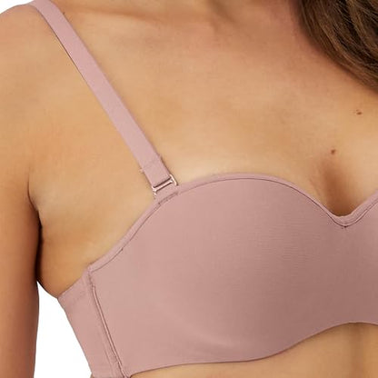 Hanes Hanes Ropa Interior Mujer Bra Strapless Copas Preformadas con Push Up Ligero Brassiere Sujetador Mujer