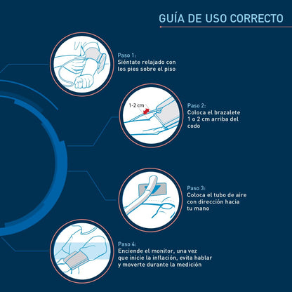 OMRON X2 Básico Baumanómetro de Brazo, Detecta Latidos Irregulares | Brazalete 22-42 cm con guía de ajuste. Detecta latidos irregulares. Memoria de última medición. Garantía 5 años.