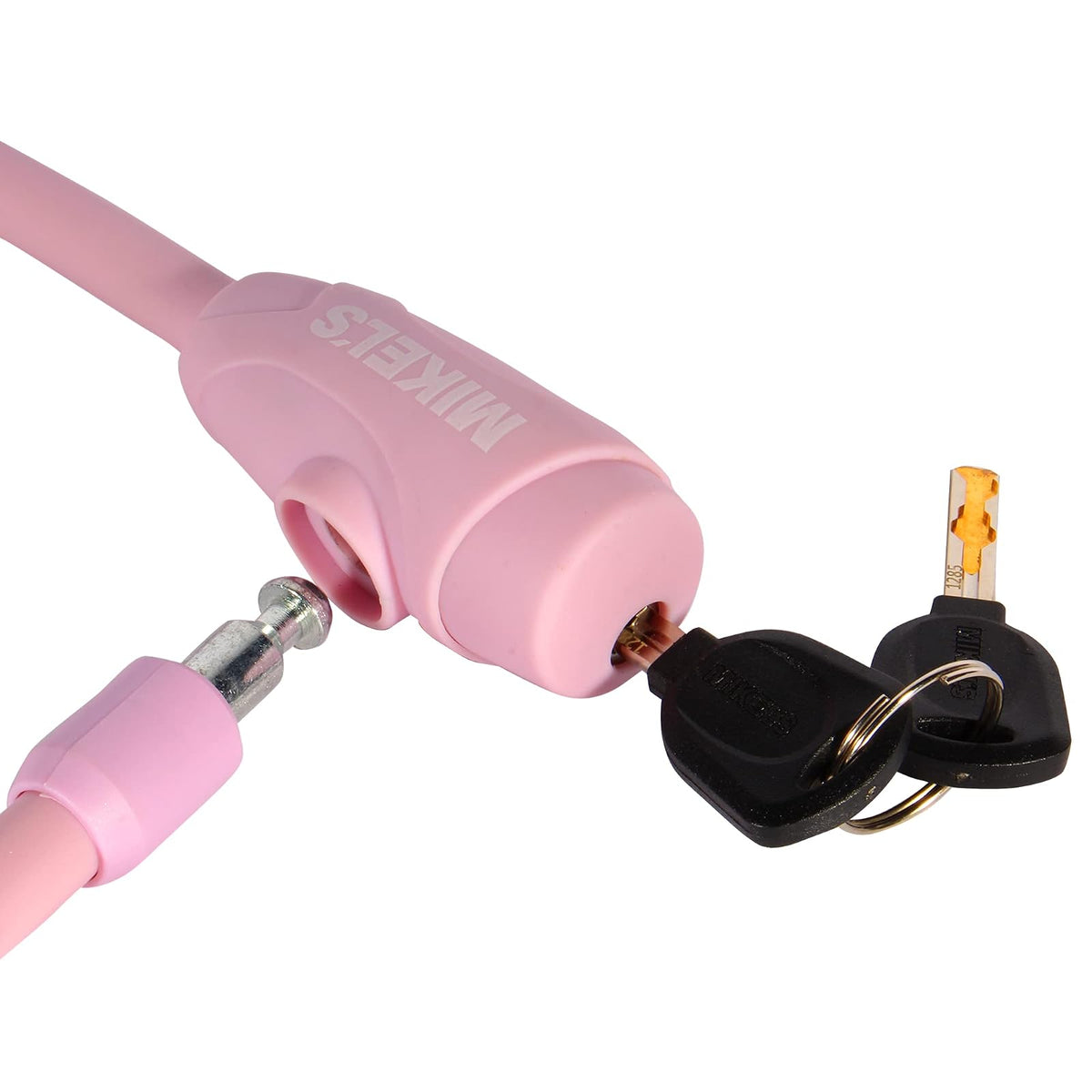 MIKEL´S - Mikel's C-121R Cable Candado con Llaves, Color Rosa, 1 mt