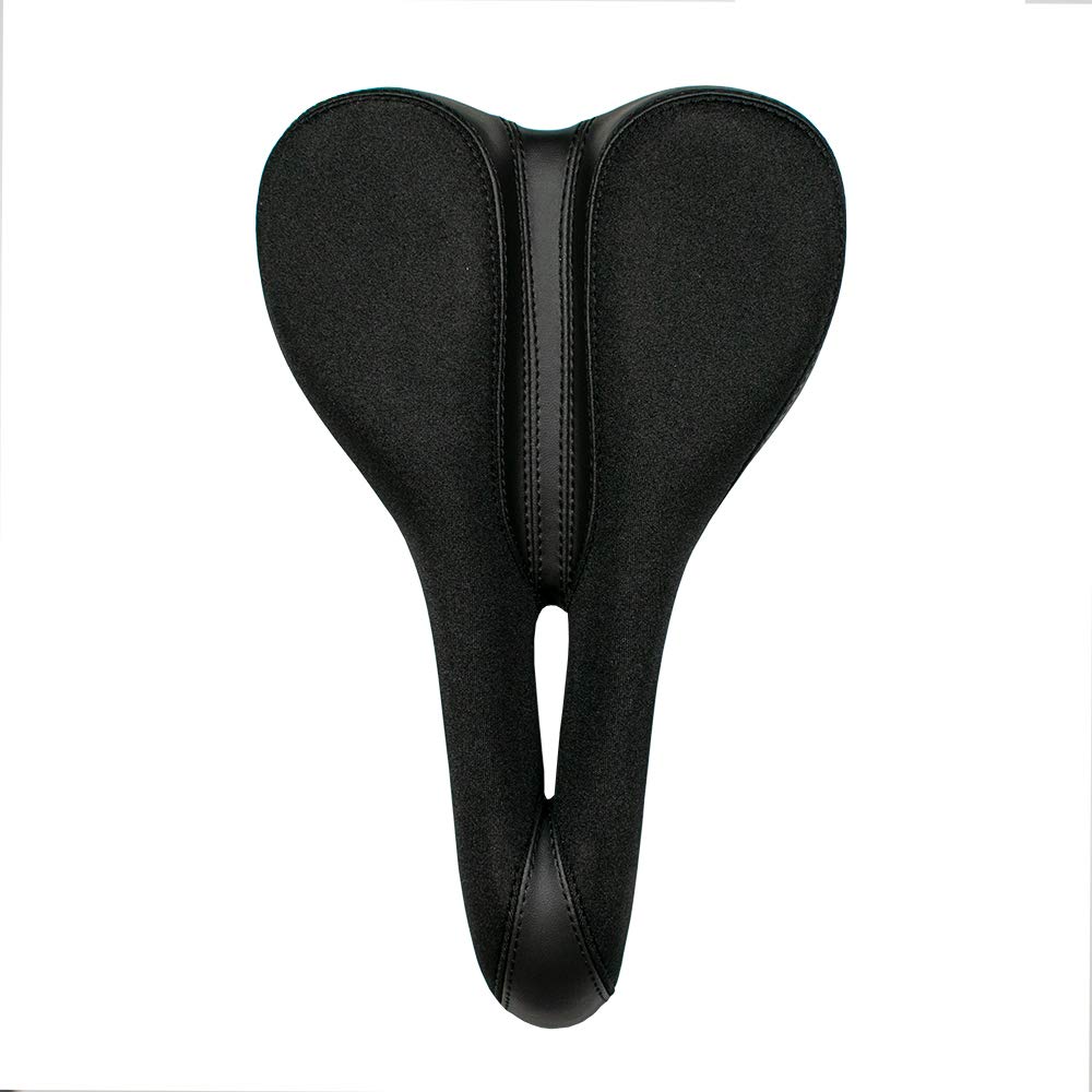 Planet Bike, sillín para Bicicleta clásico y Confortable con Sistema de Alivio anatómico, para Varones (Plateado/Negro)