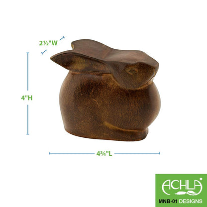 Achla Designs Moon Bunny - Estatua de jardín (tamaño pequeño)
