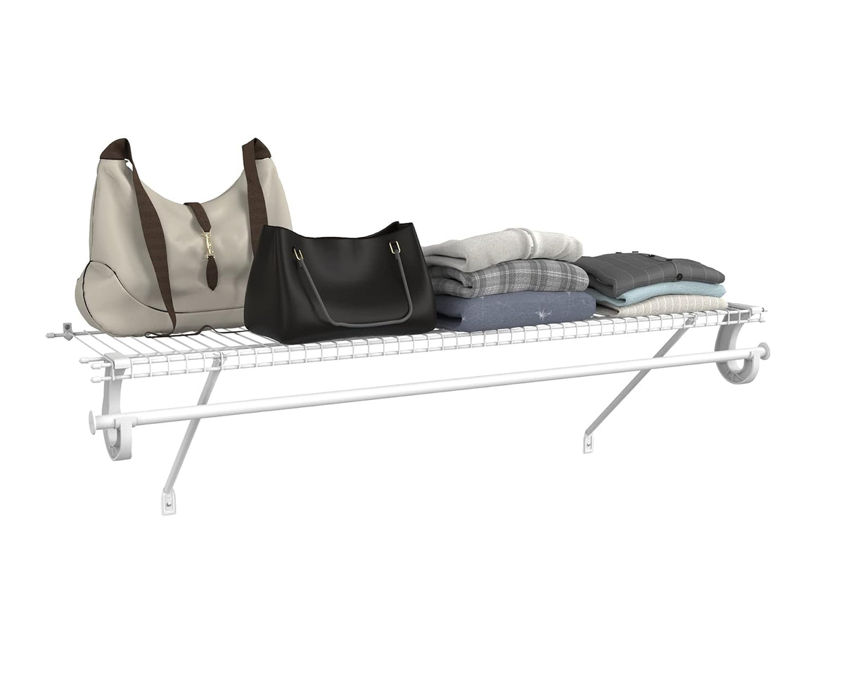 ClosetMaid 5631 SuperSlide Kit para estantería con Barra de Armario, 4 Pieds x 30,48 cm