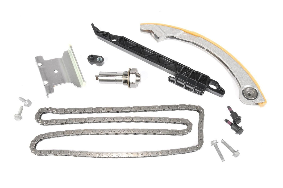 GM Genuine Parts Kit de Cadena de Distribución con Tensor, Guías, Boquilla y Sello, Plateado, 12680750