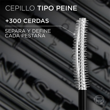 L'Oréal Paris Extensionist Máscara de Pestañas Tono Café, Efecto Alargamiento, Definición y Rizado, Para Pestañas Hasta 5mm Más Cerca de Tus Cejas, Dura Hasta 24h, Tono Café