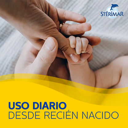 Stérimar Solución Humidificante Nasal Bebé 50 ml. | Mejora la Respiración. Para la Higiene y Limpieza Diaria. Con Boquilla Pediátrica de Seguridad. Facilita la Alimentación.