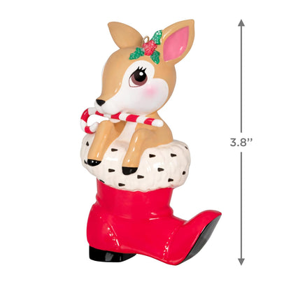 Hallmark - Adorno de Navidad 2024, Reno clásico, Porcelana, Regalos para los Amantes de la Navidad