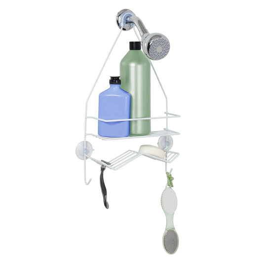 Zenna Home Zenna HomeOver The Shower - 2 estantes, Color Blanco, 2 estantes, Color Blanco