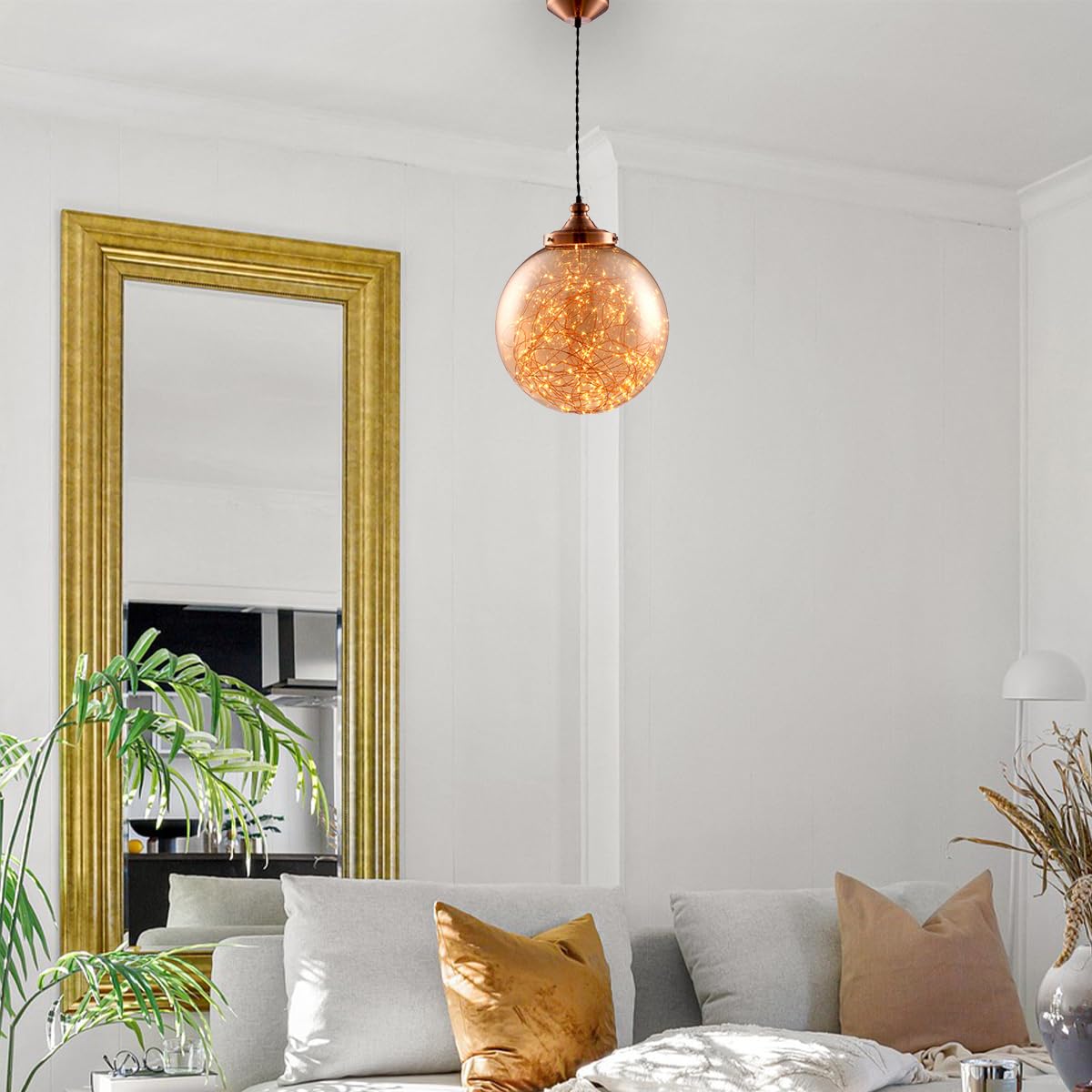 Lámpara Colgante PRISMATIC 088 Ambar 28W