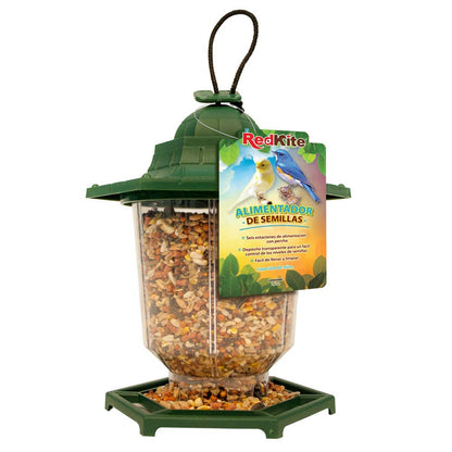 Red Kite Alimentador de Semillas Colgante para Aves con Capacidad de 360 Gramos + RedKite Bebedero Mini para Colibrí 68 Mililítros