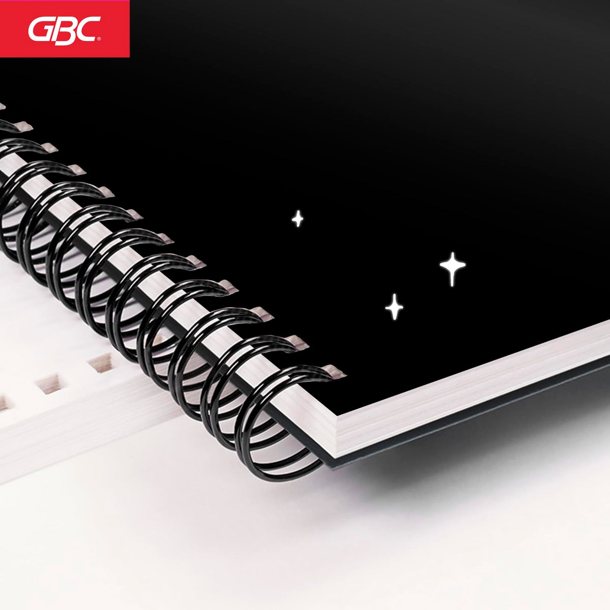 GBC P3604 Cubierta para Encuadernar Gbplak Liso Tabloide Negro