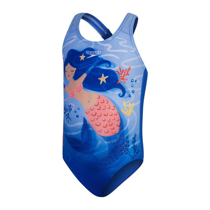 Speedo Girls Digital Printed Swimsuit Traje de baño de una Sola Pieza Niñas