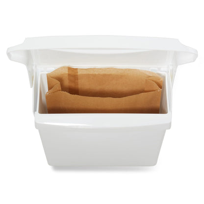 Rubbermaid Commercial Products – Bolsas de Papel Encerado para Receptáculo Sanitario, Repuesto para Contenedor de Desechos de Baño, Paquete de 250 Piezas, Blanco FG6141000000
