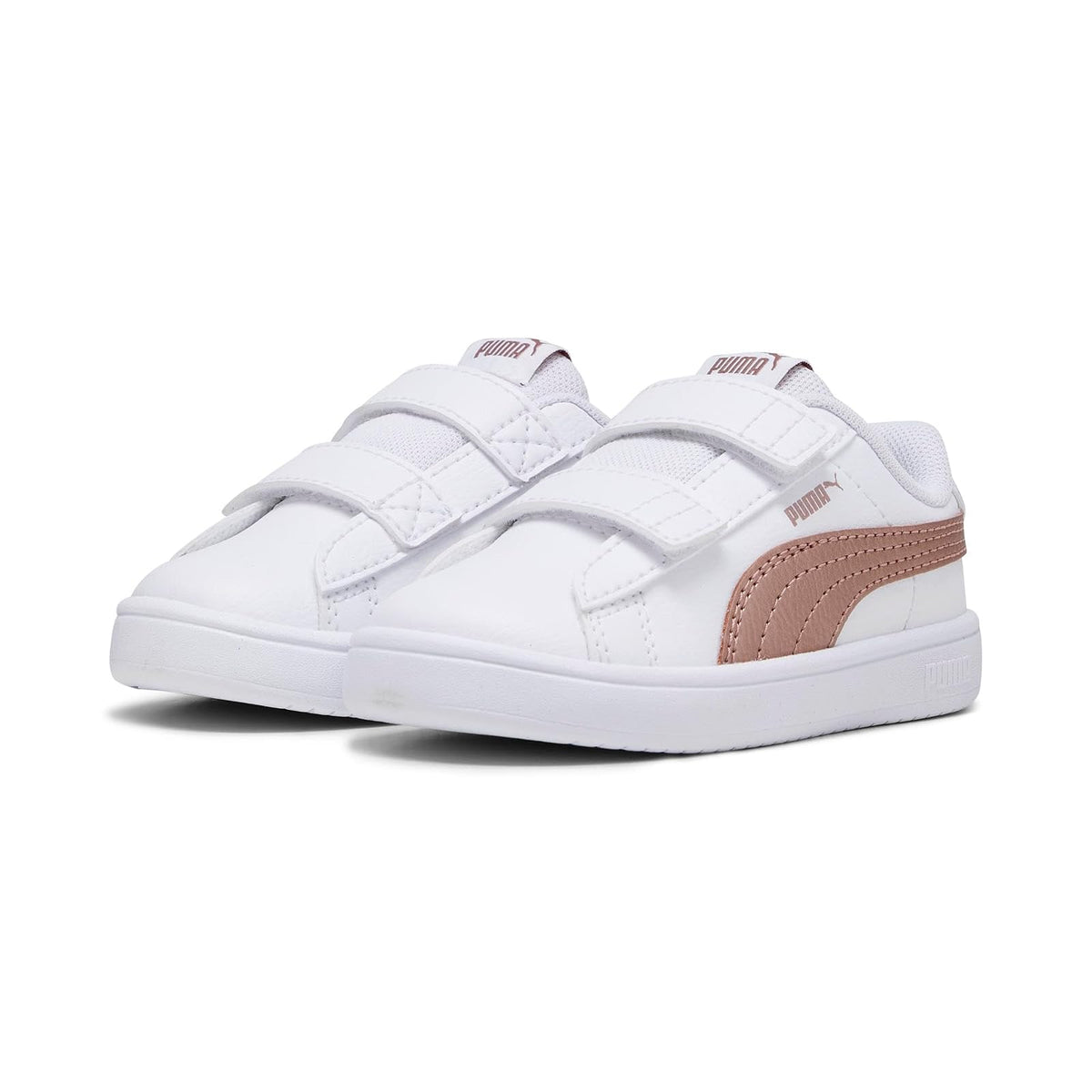 PUMA Rickie Classic V Tenis para Bebé - 11.0 cm - Blanco con Rosa