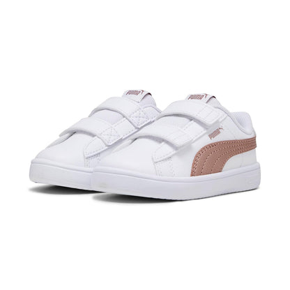 PUMA Rickie Classic V Tenis para Bebé - 11.0 cm - Blanco con Rosa