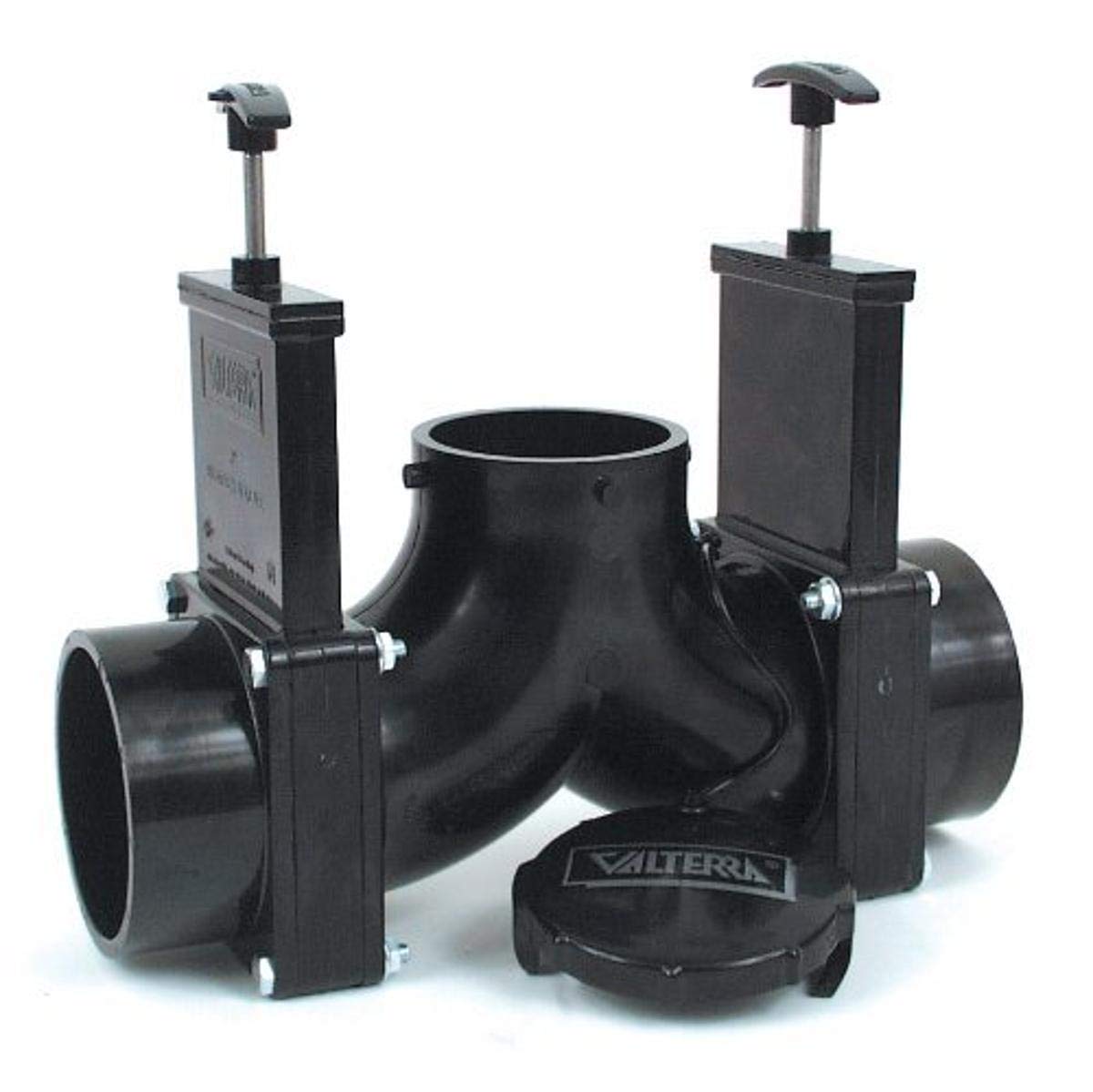 Valterra T84 3" Hub x 3" Hub x 3" Bay with Cap Double Ell Rotating Valve Assembly