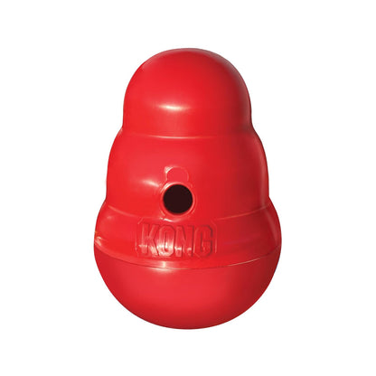 KONG Wobbler Juguete Dispensador de Bocadillos para Perro, Rojo - Chico - Rojo