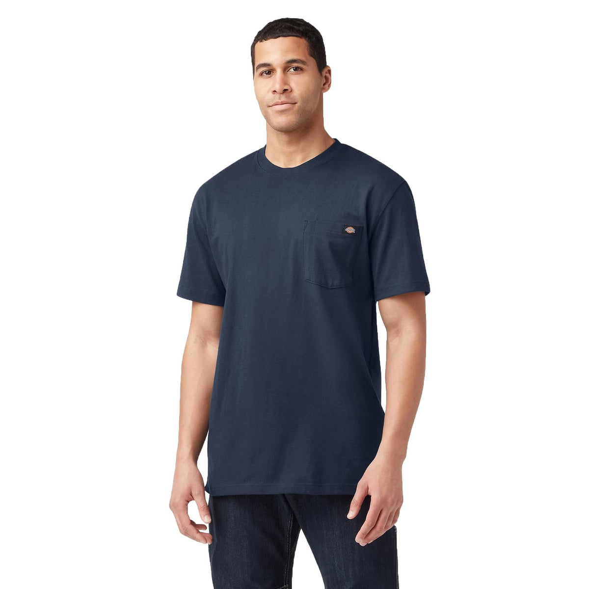 Dickies Playera de Manga Corta Cuello Redondo Heavyweight para Hombre - M - Azul marino oscuro