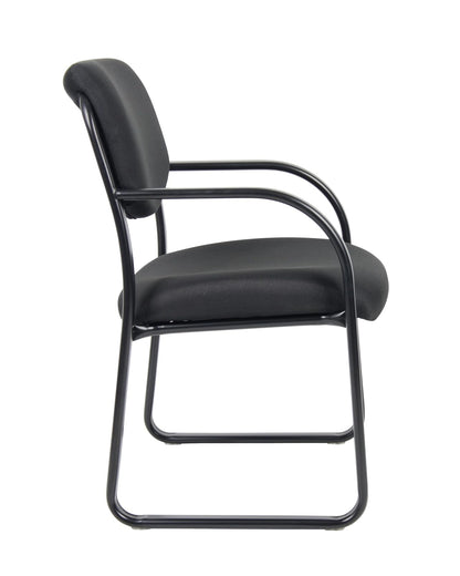 Boss B9521-BK Fabric Plus Guest Chair, Black