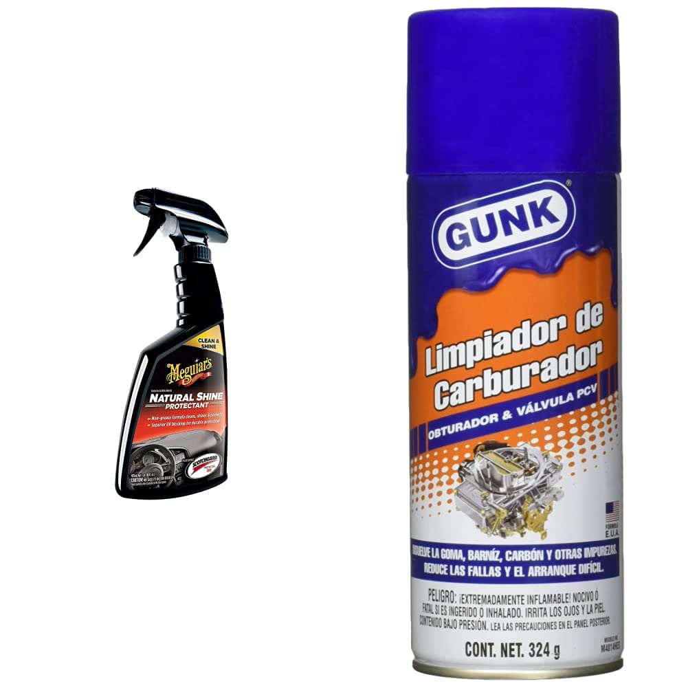 Meguiar's Protector de Brillo Natural G4116 + Detallador de Interiores - Protector de Brillo + Limpiador