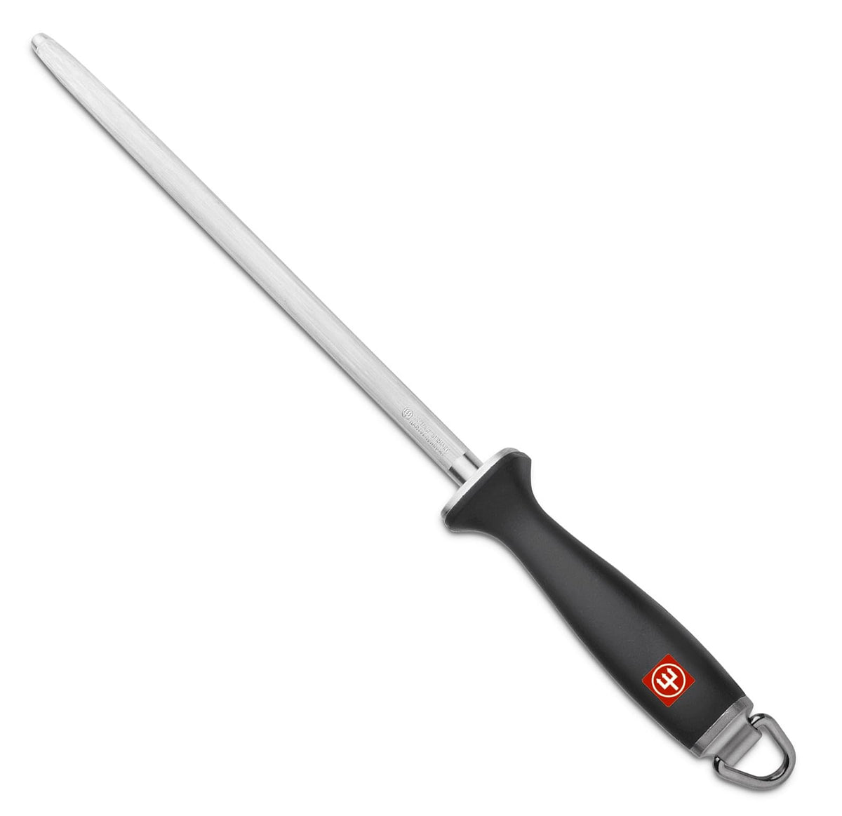 WÜSTHOF Chaira de Acero para Afilar Cuchillos de Cocina Profesionales, Afilador de Cuchillos Manual y Asentador de Filo, 10" (25.4 cm)