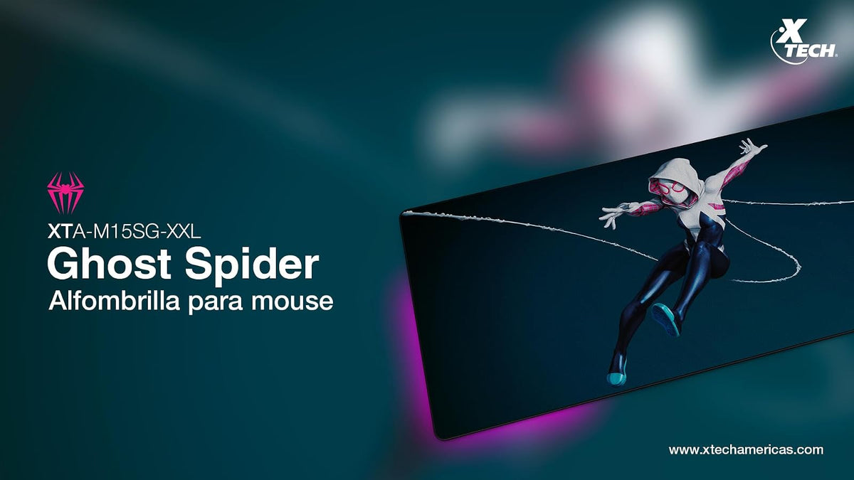 Xtech Americas Alfombrilla para Mouse Edición Ghost Spider