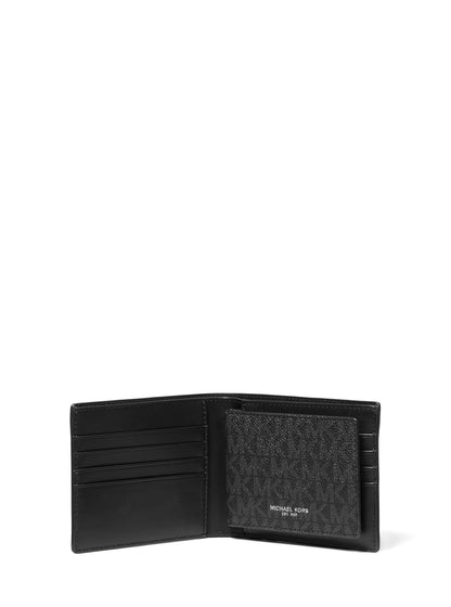 Michael Kors Greyson Billetera Billetera con Passcase, color negro, talla única