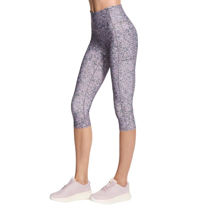 Skechers Pantalón de Yoga Walk Go Flex de Cintura Alta a Media Pantorrilla para Mujer