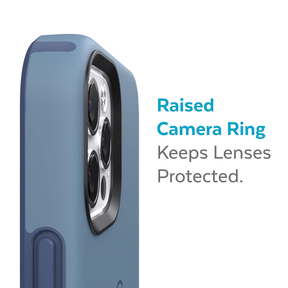 Speck Products Candyshell Pro Funda para iPhone 12 y 12 Pro, Modelo de 6.1 Pulgadas, Compatible con MagSafe, Mystery Blue/Faded Denim