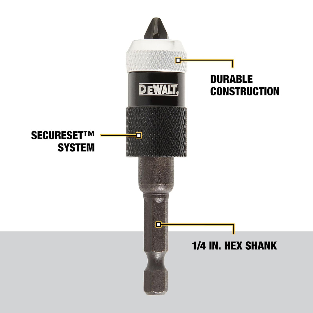 DEWALT Sujetador de Puntas para Atornillador 1/4", 6 Piezas, DW2507