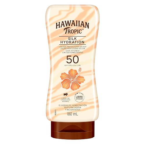 Hawaiian Tropic Silk Protector Solar 50 FPS Loción de 180ml
